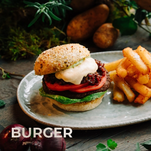 Vorschaubild für die Speisekarten-Rubrik: Burger
