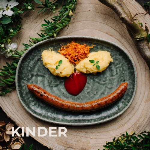 Vorschaubild für die Speisekarten-Rubrik: Kindergerichte.
